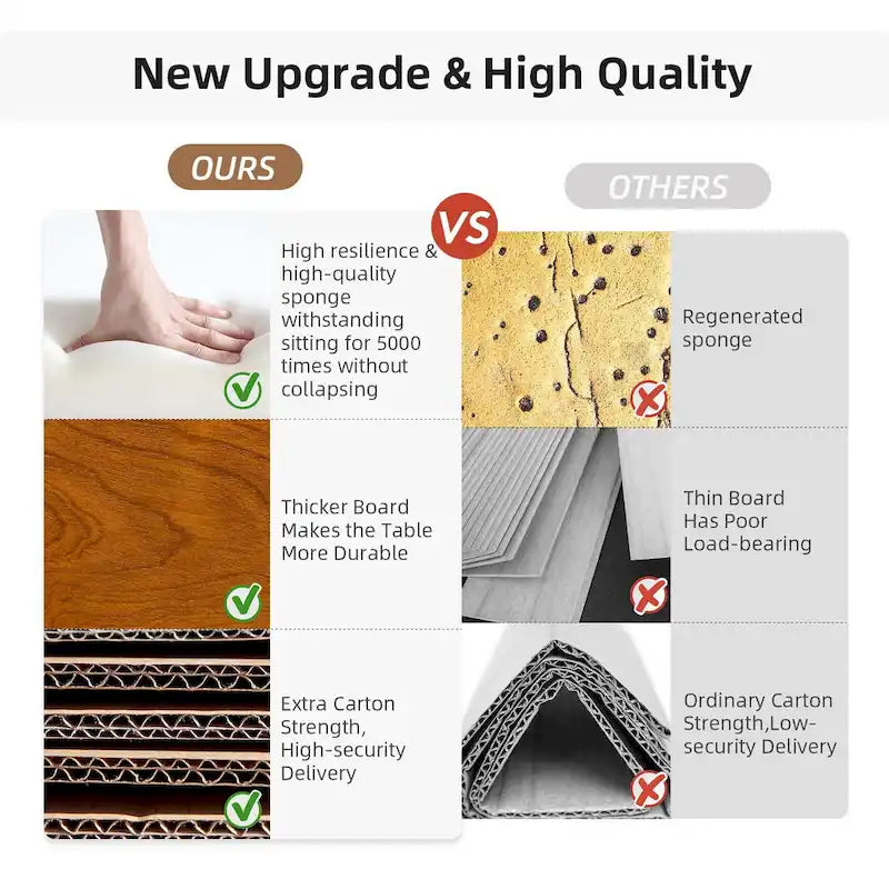 Walnut Tufted Storage Bench with 3 Drawers - Mid-Century Modern Entryway Seating-6