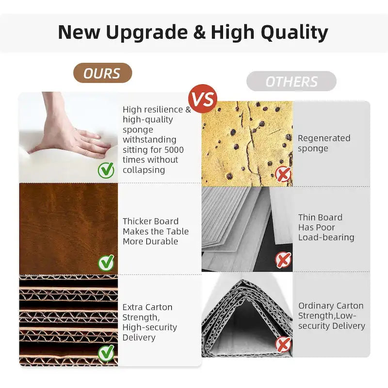 Walnut Tufted Storage Bench with 3 Drawers - Mid-Century Modern Entryway Seating-14