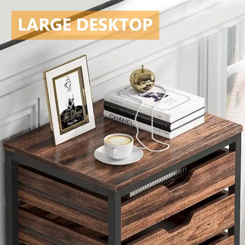 5 Drawer Chest & 7 Drawer Chest Wood Storage Drawer Cabinet Organizer-6