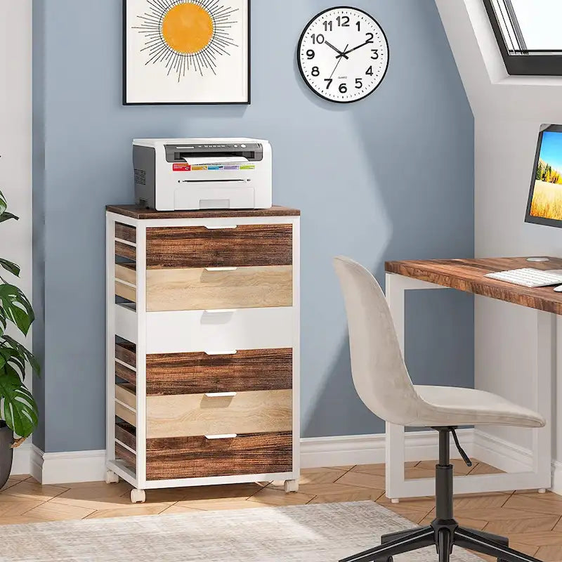 5 Drawer Chest & 7 Drawer Chest Wood Storage Drawer Cabinet Organizer-10