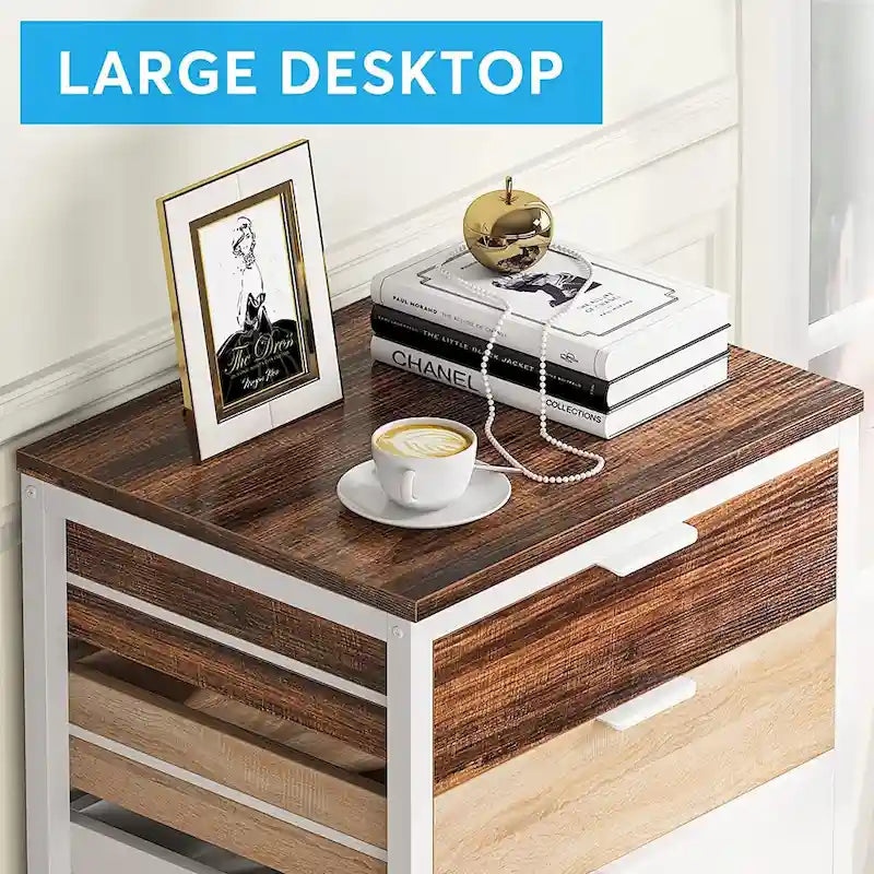 5 Drawer Chest & 7 Drawer Chest Wood Storage Drawer Cabinet Organizer-14