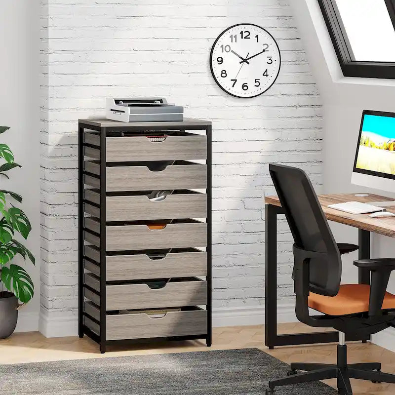 5 Drawer Chest & 7 Drawer Chest Wood Storage Drawer Cabinet Organizer-24