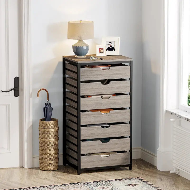 5 Drawer Chest & 7 Drawer Chest Wood Storage Drawer Cabinet Organizer-26