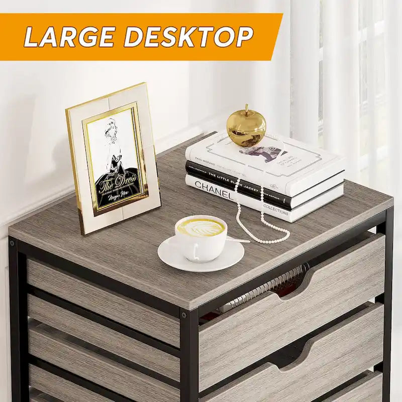 5 Drawer Chest & 7 Drawer Chest Wood Storage Drawer Cabinet Organizer-27