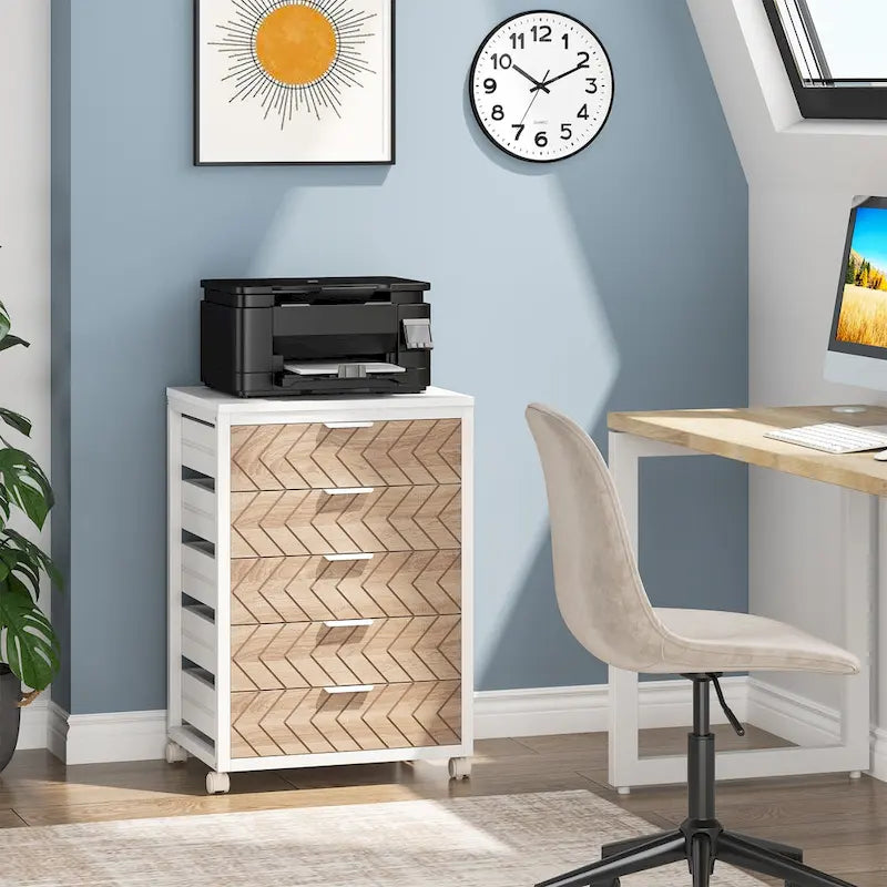 5 Drawer Chest & 7 Drawer Chest Wood Storage Drawer Cabinet Organizer-31