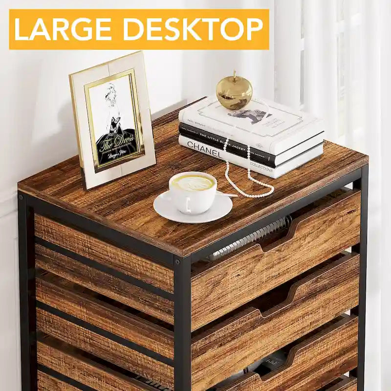 5 Drawer Chest & 7 Drawer Chest Wood Storage Drawer Cabinet Organizer-41