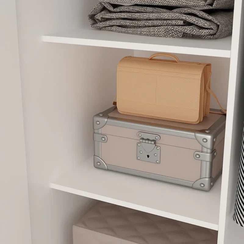 5-Tier Amoires Wardrobe Cabinet With 2 Doors-11