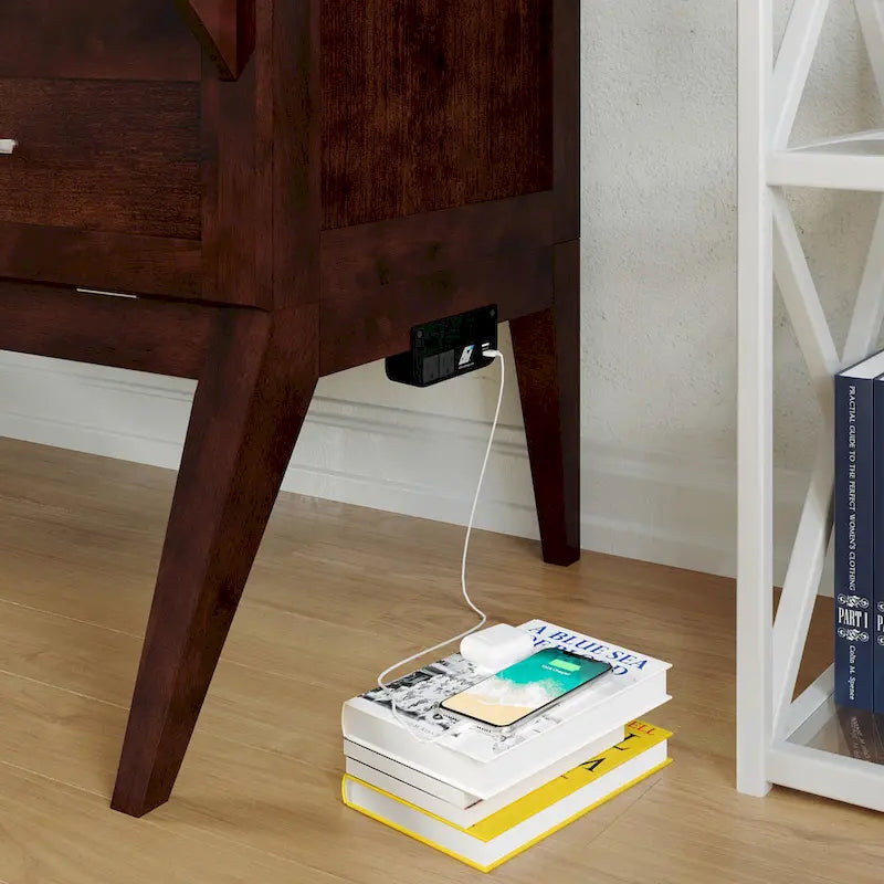 Northampton Full Murphy Bed Desk in Walnut-8