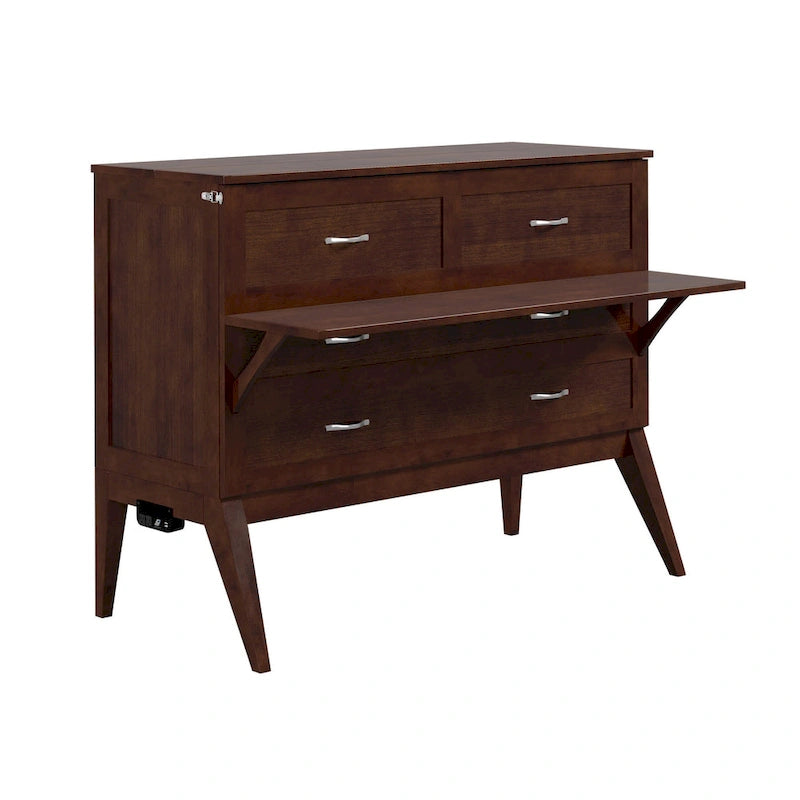 Northampton Full Murphy Bed Desk in Walnut-9