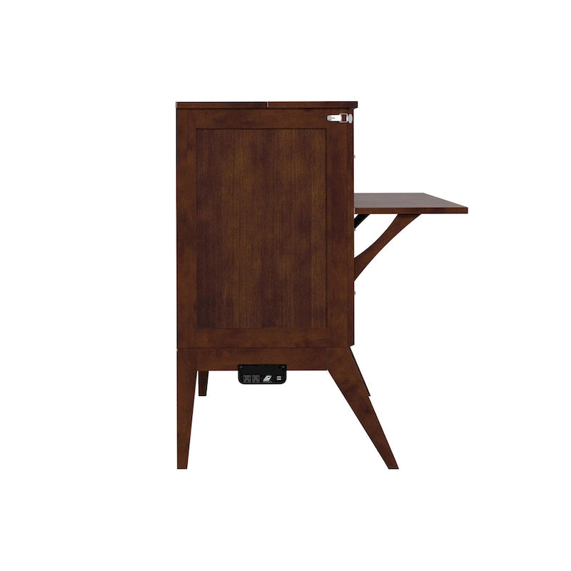 Northampton Full Murphy Bed Desk in Walnut-10