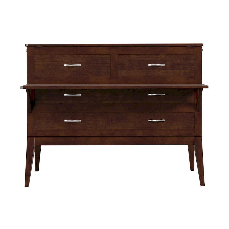 Northampton Full Murphy Bed Desk in Walnut-11
