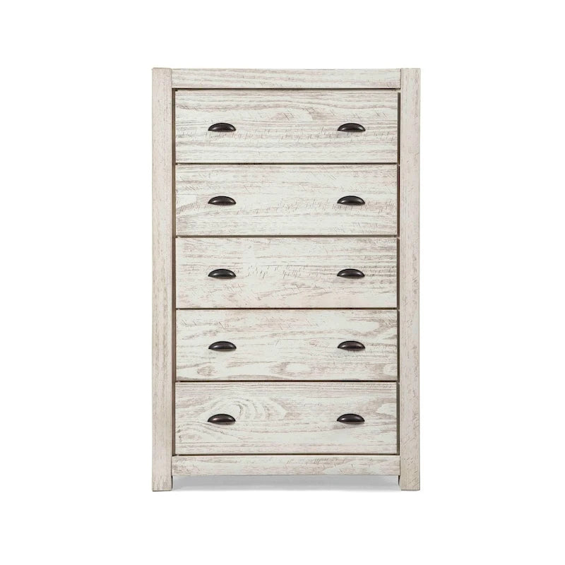 Grain Wood Furniture Montauk 5-drawer Solid Wood Chest-24