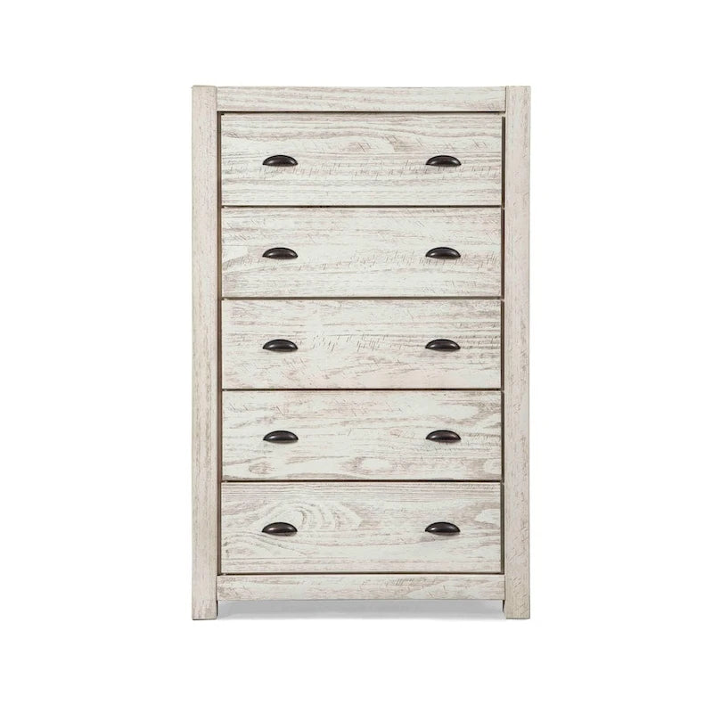 Grain Wood Furniture Montauk 5-drawer Solid Wood Chest-4
