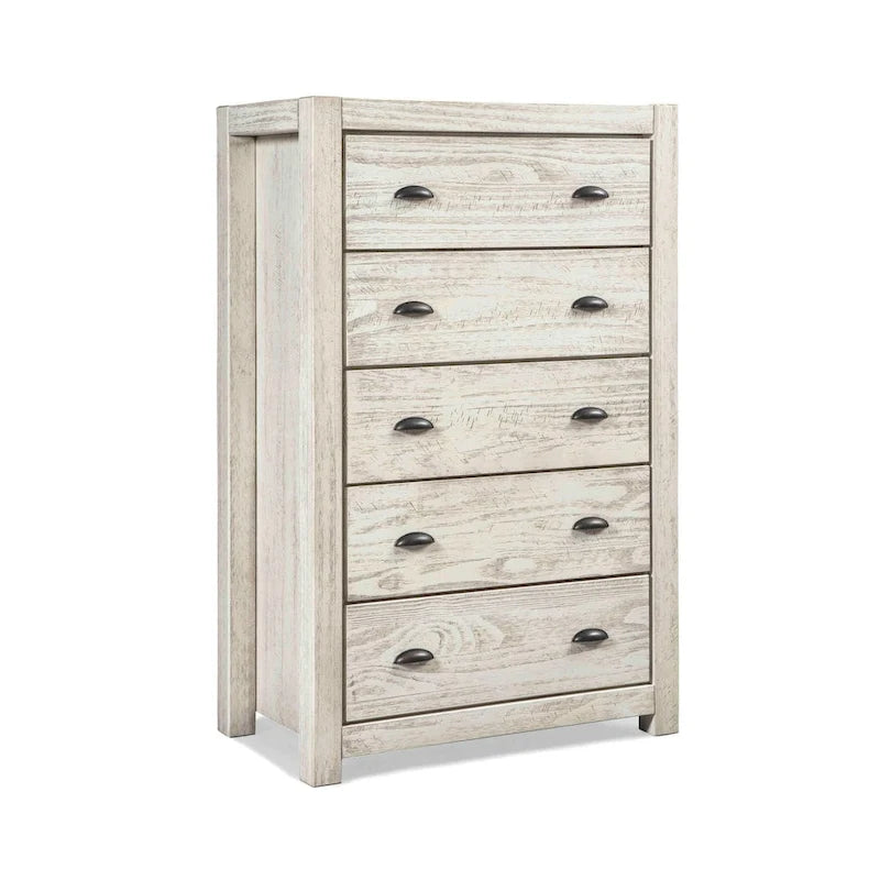 Grain Wood Furniture Montauk 5-drawer Solid Wood Chest-6