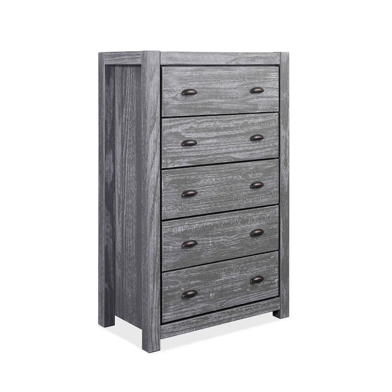 Grain Wood Furniture Montauk 5-drawer Solid Wood Chest-11
