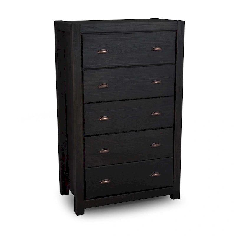 Grain Wood Furniture Montauk 5-drawer Solid Wood Chest-13