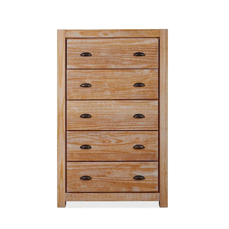 Grain Wood Furniture Montauk 5-drawer Solid Wood Chest-15