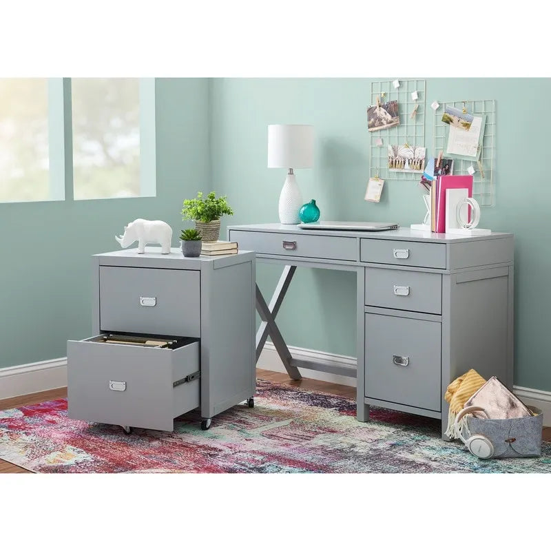 Linon Poppy Side Storage Desk-2