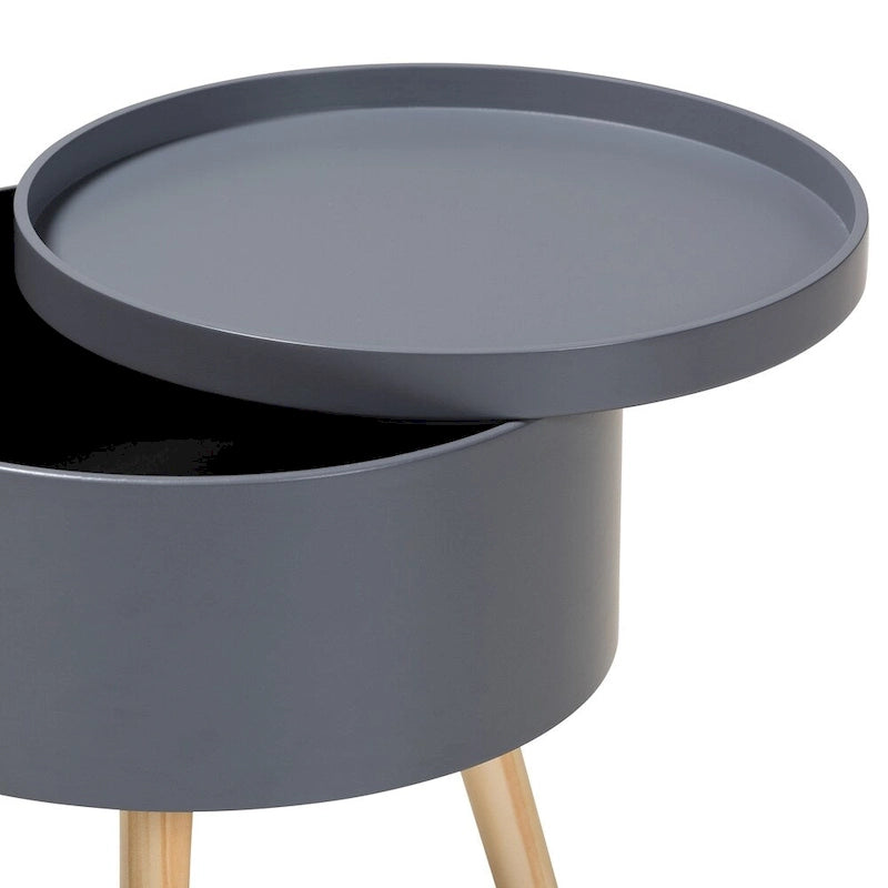 Baxton Studio Jessen Mid-Century Modern Wood End Table with Removable Top-3