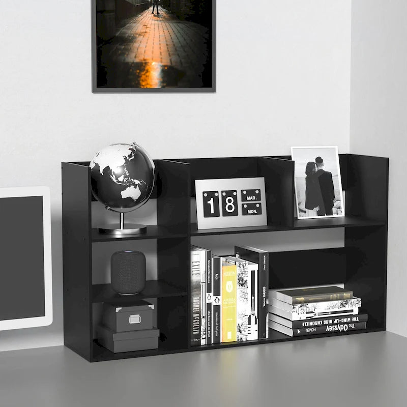 Multi-Unit Desk Organizer Storage Rack Book Shelf for Office Home and Bathroom-12