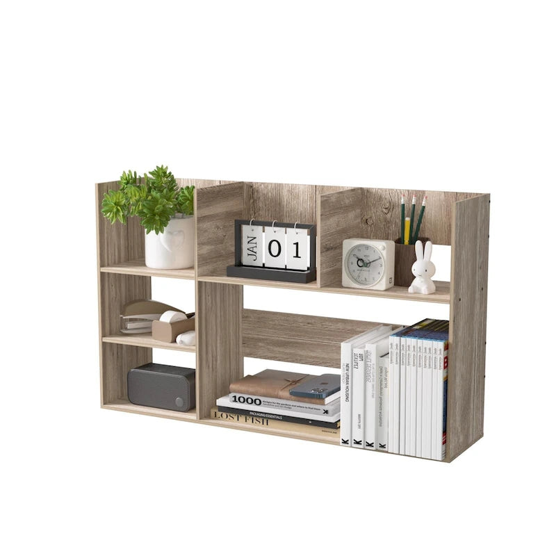 Multi-Unit Desk Organizer Storage Rack Book Shelf for Office Home and Bathroom-15