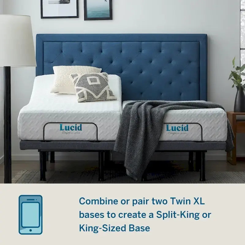 Adjustable Bed Base with Wireless Remote - Queen/Full/Twin XL-6