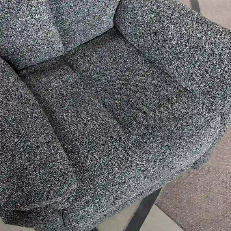 Swivel Rocker Fabric Recliner Chair Manual Reclining Sofa Set of two-10