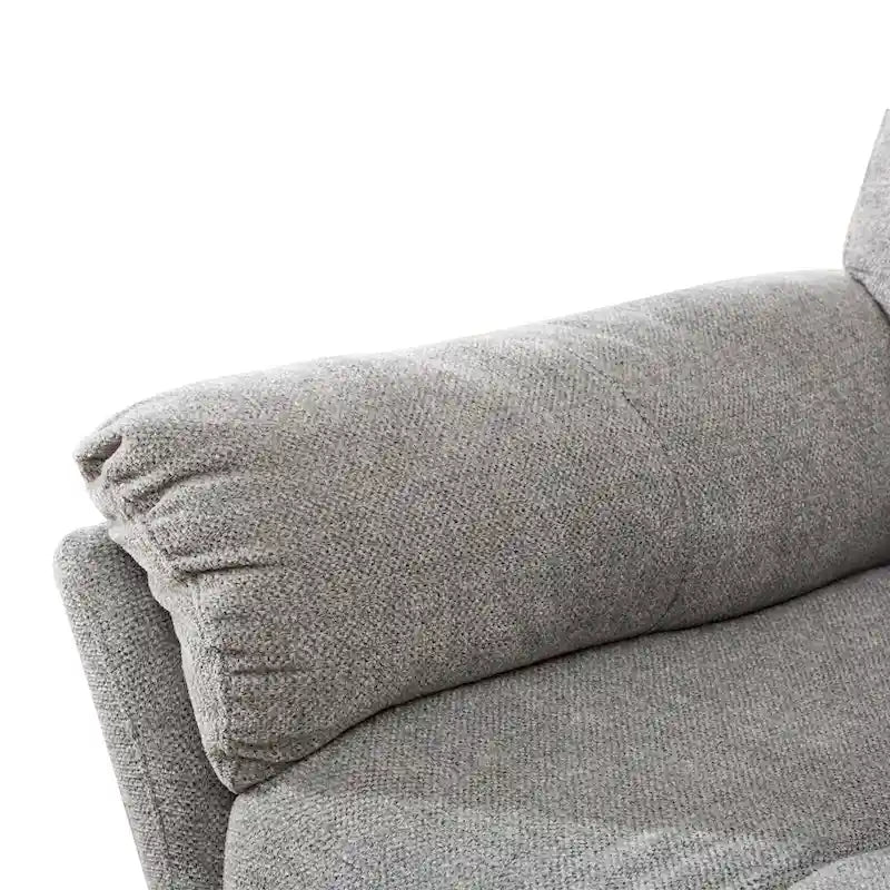 Swivel Rocker Fabric Recliner Chair Manual Reclining Sofa Set of two-15