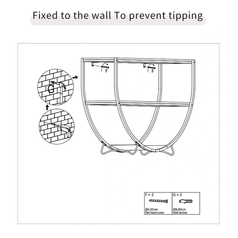 Merax Rustic Industrial Design Demilune Shape Console Table-19