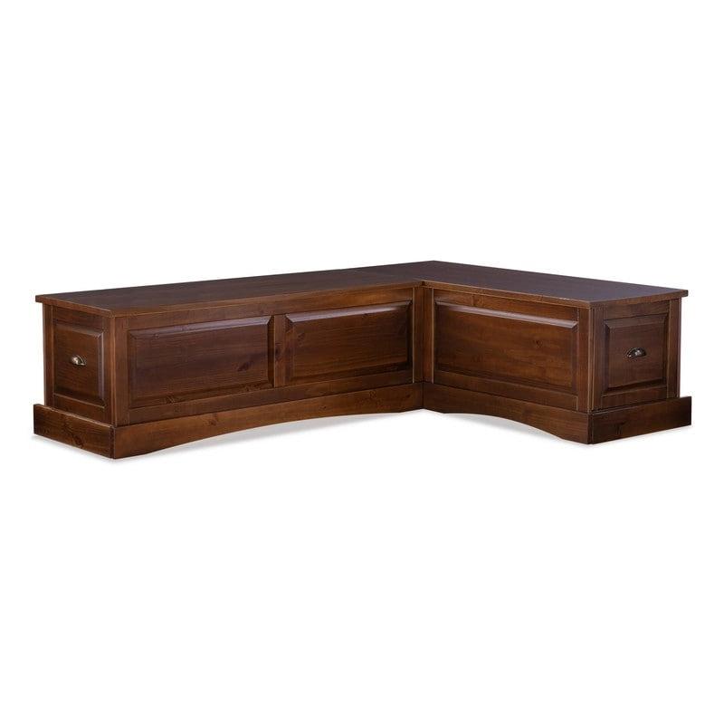 Ame Walnut Backless Nook Table Set-5
