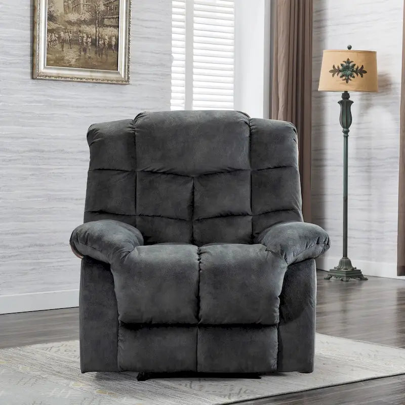 Manual Reclining Fabric Recliner and Single Sofa