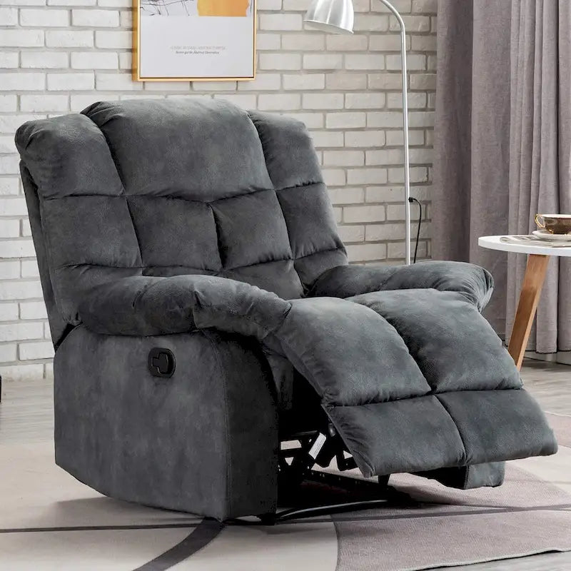 Manual Reclining Fabric Recliner and Single Sofa-6