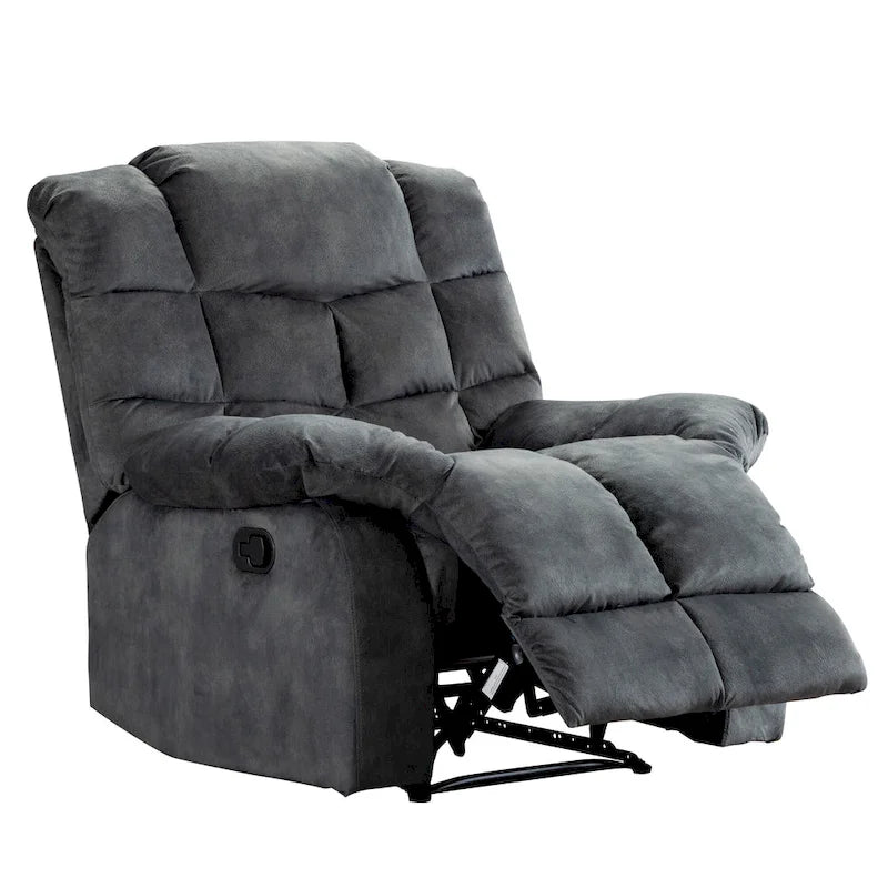 Manual Reclining Fabric Recliner and Single Sofa-13