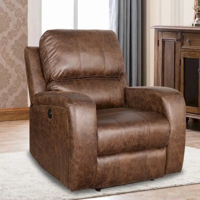 Manual Reclining Fabric Recliner and Single Sofa-21