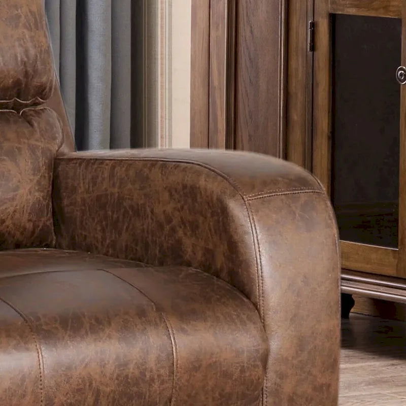 Manual Reclining Fabric Recliner and Single Sofa-26