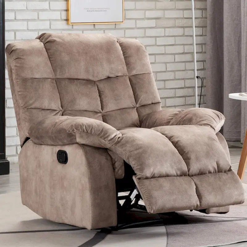 Manual Reclining Fabric Recliner and Single Sofa-33