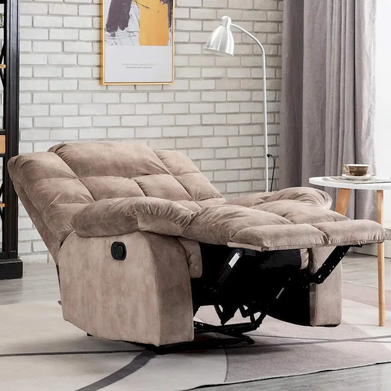 Manual Reclining Fabric Recliner and Single Sofa-35