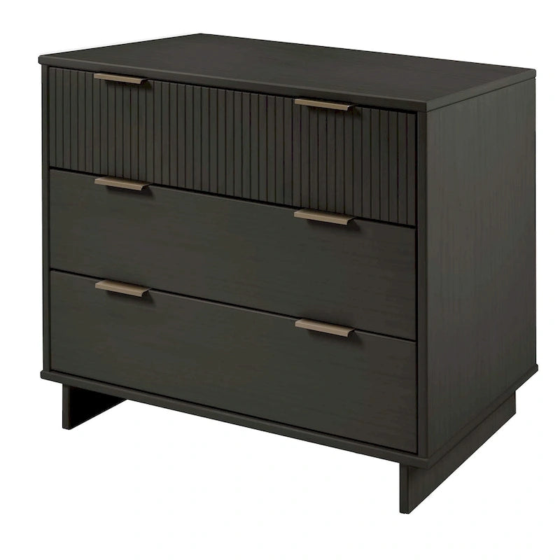 Manhattan Comfort 2-Piece Granville Modern Solid Wood Standard Dresser and Nightstand Set-42