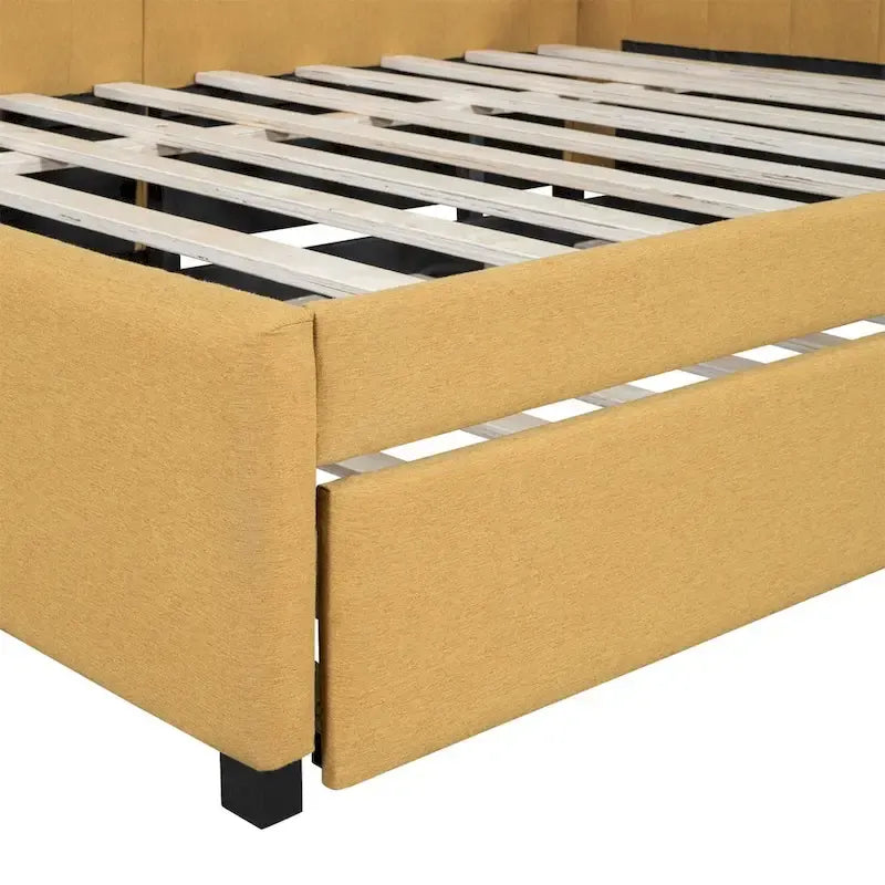 Merax Full Size Upholstered Daybed with Trundle-22