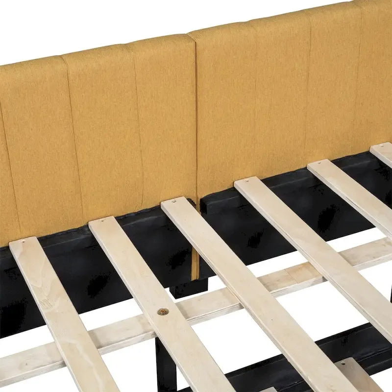 Merax Full Size Upholstered Daybed with Trundle-23