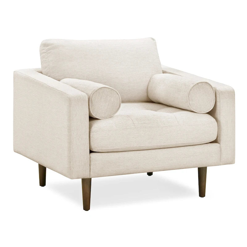 Poly & Bark Napa Fabric Lounge Chair-35