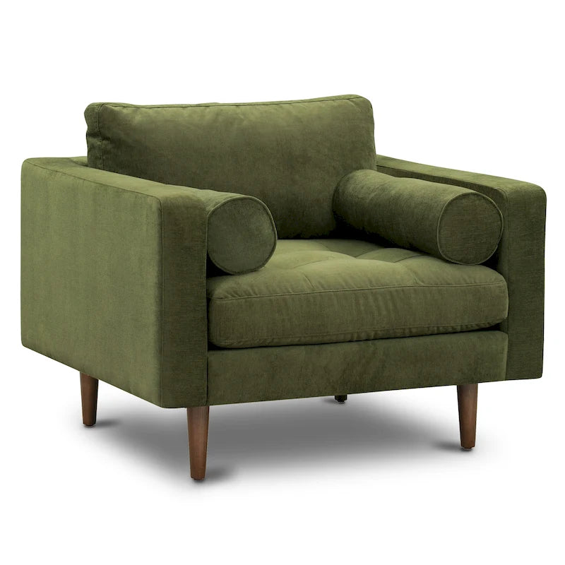 Poly & Bark Napa Fabric Lounge Chair-37