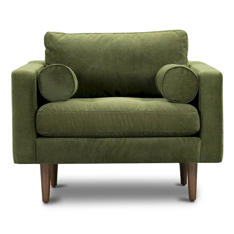 Poly & Bark Napa Fabric Lounge Chair-2