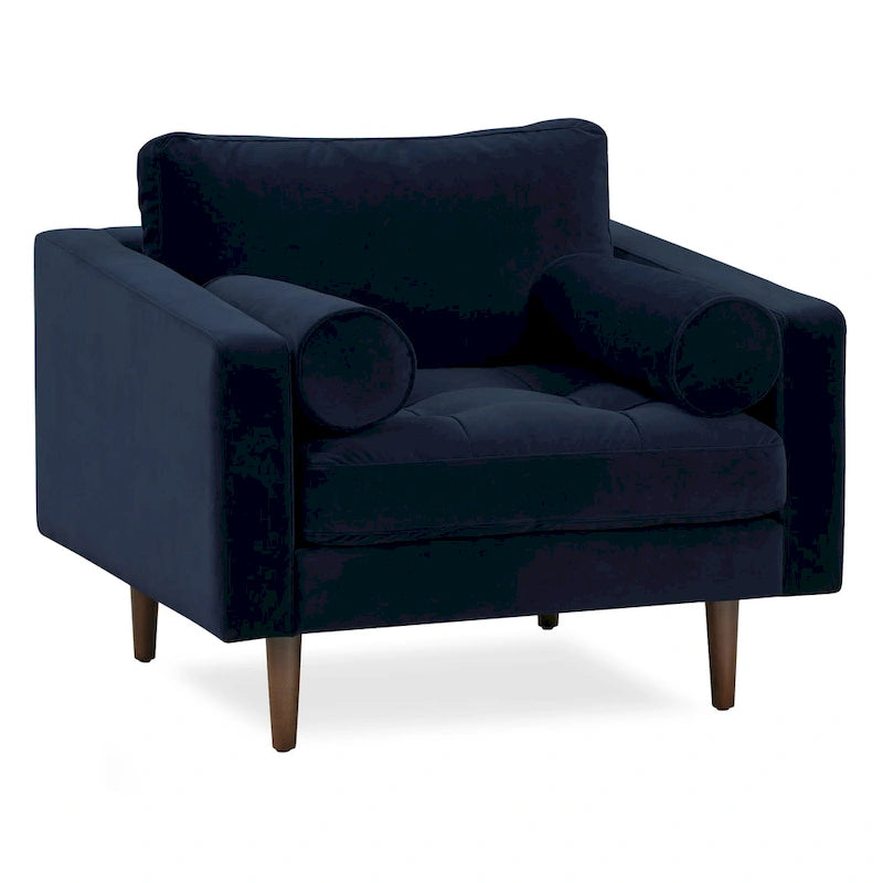 Poly & Bark Napa Fabric Lounge Chair-11