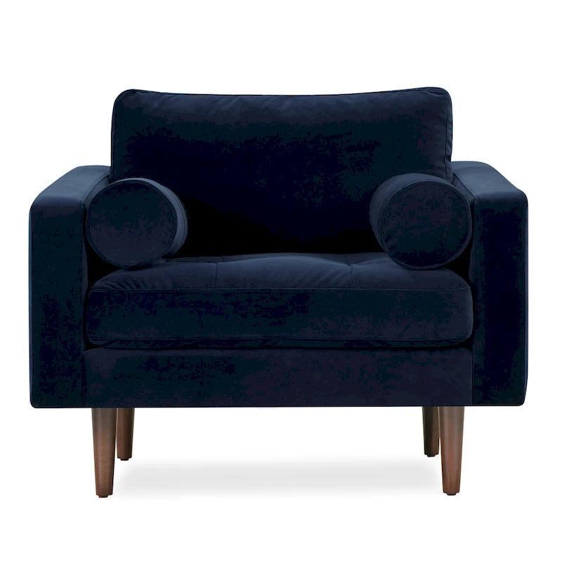 Poly & Bark Napa Fabric Lounge Chair-12