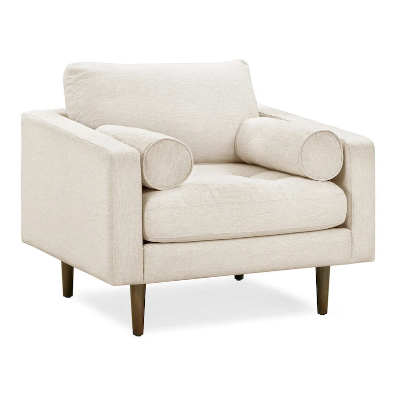 Poly & Bark Napa Fabric Lounge Chair-19