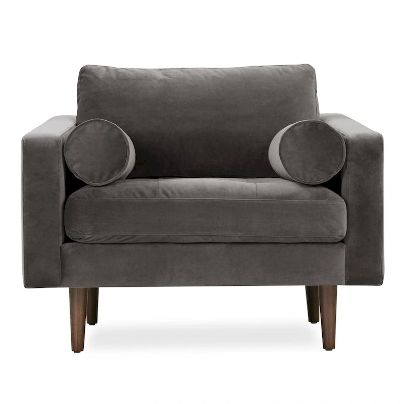 Poly & Bark Napa Fabric Lounge Chair-28