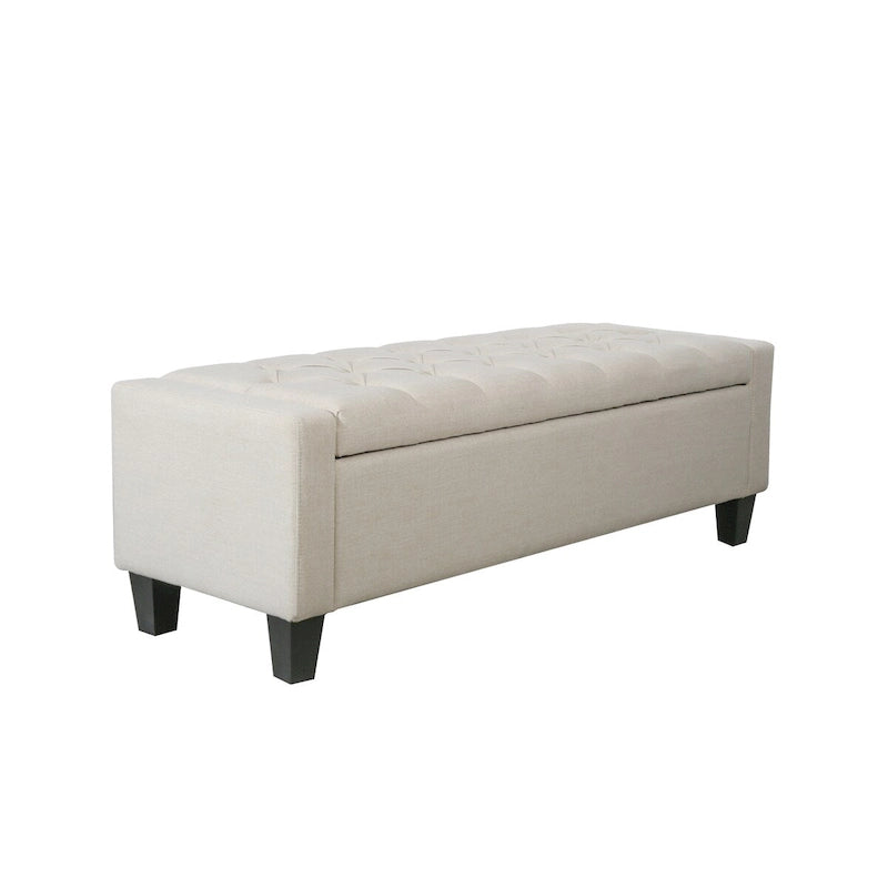 Porthos Home Wren Fabric Button Tufted Storage Bench-22