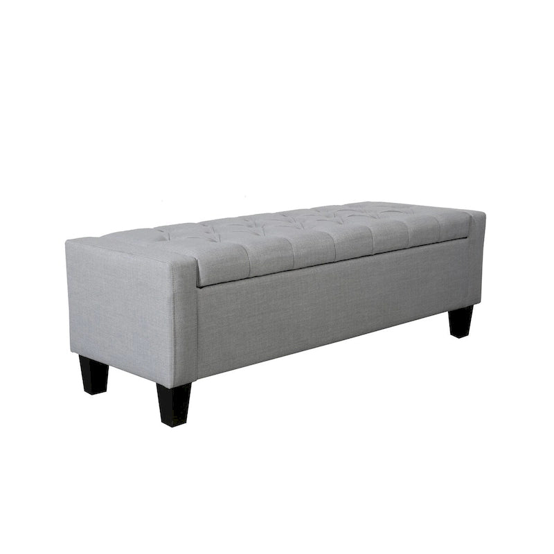 Porthos Home Wren Fabric Button Tufted Storage Bench-23