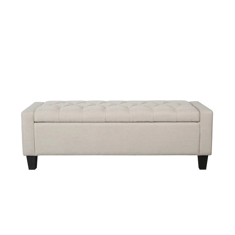 Porthos Home Wren Fabric Button Tufted Storage Bench-6